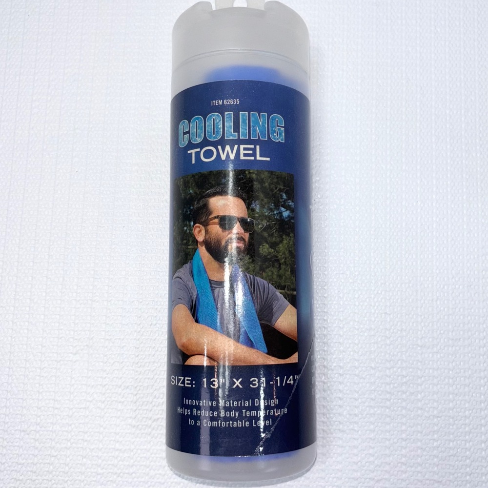 Cooling Towel Ergodyne Chill-Its 6602 Blue Evaporative PVA Fabric Sports Jobsite